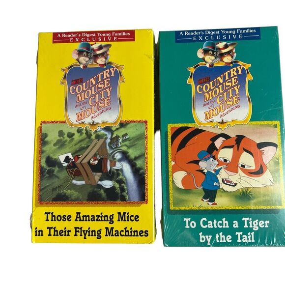 The Country Mouse And The City Mouse Adventures Set of 9 VHS Tapes Sealed Movies - Picture 10 of 15